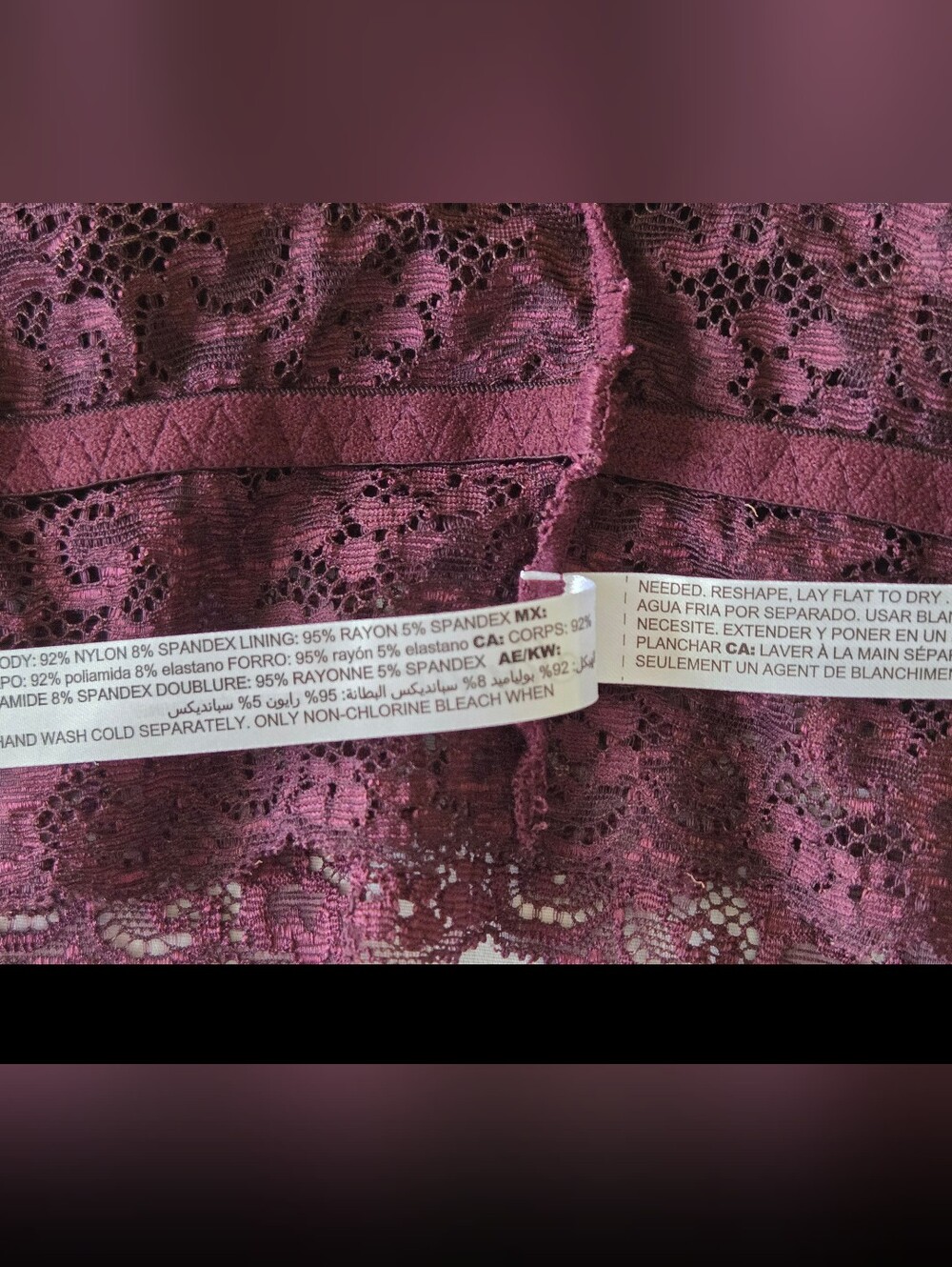 Soma Lace Bralette in Plum - Picture 6 of 8